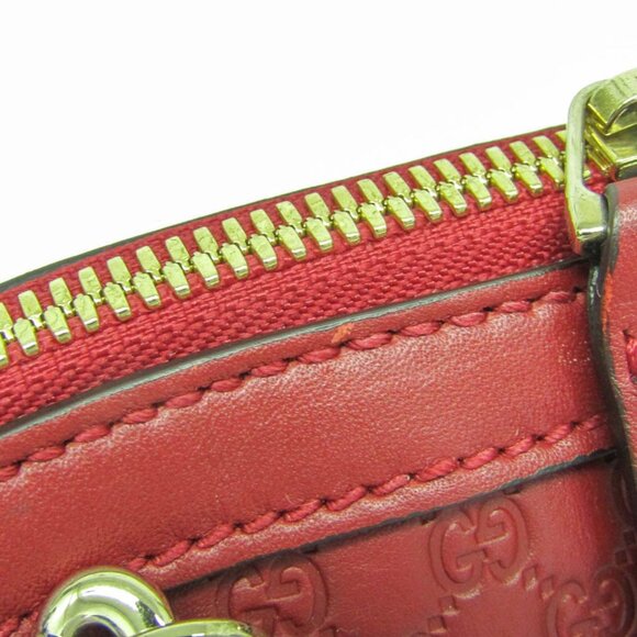 GUCCI Authentic Red Leather Shoulder Bag - Picture 7 of 13